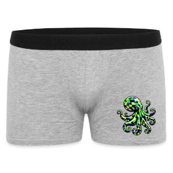 Octopus - Men's Boxer Shorts - heather grey - Front