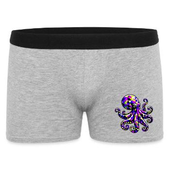 Octopus - Men's Boxer Shorts - heather grey - Front