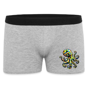 Pieuvre - Boxer Homme - gris chiné - Devant