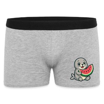Melon de phoque Fruité d’été - Boxer Homme - gris chiné - Devant