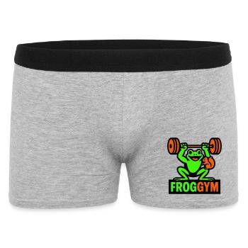 Frog Gym - Men's Boxer Shorts - heather grey - Front