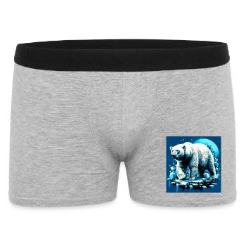 Eisbär - Männer Boxer Shorts - Grau meliert - Vorne