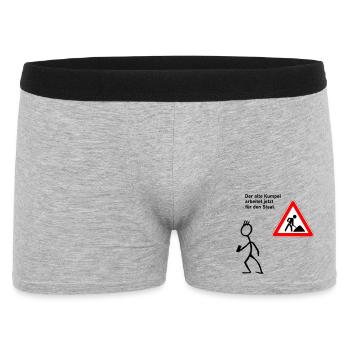 Work for the state - Men's Boxer Shorts - heather grey - Front