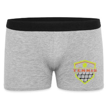 Logo Tennis  - Boxer Homme - gris chiné - Devant