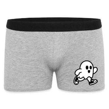 ghost - Men's Boxer Shorts - heather grey - Front