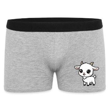 Figurine d’enfant kawaii - Boxer Homme - gris chiné - Devant