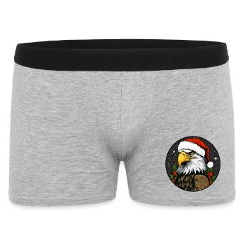Eagle Christmas - Men's Boxer Shorts - heather grey - Front