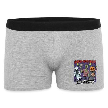 Soirée cinéma d’horreur : popcorn & cris - Boxer Homme - gris chiné - Devant