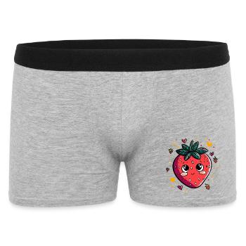 Kawaii Strawberry - Men's Boxer Shorts - heather grey - Front