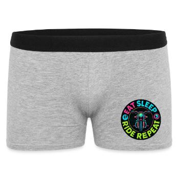 Eat Sleep Ride Repeat - Moto - Biker - Boxer Homme - gris chiné - Devant