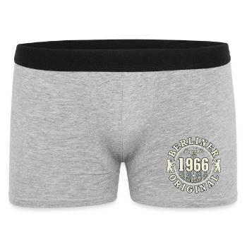 60th Birthday 2026 Berlin Original Gift - Men's Boxer Shorts - heather grey - Front
