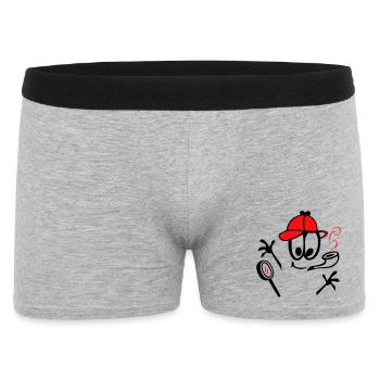 Détective au sifflet - Boxer Homme - gris chiné - Devant