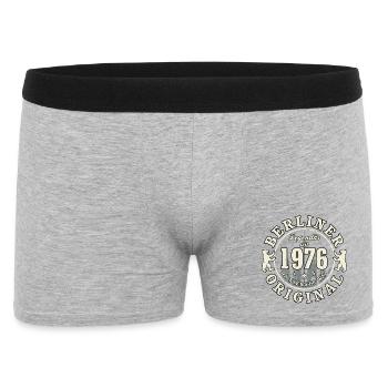 50th Birthday 2026 Berlin Original Gift - Men's Boxer Shorts - heather grey - Front