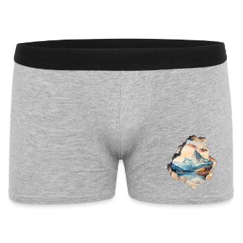 Mountains Mountains Hiking - Men's Boxer Shorts - heather grey - Front