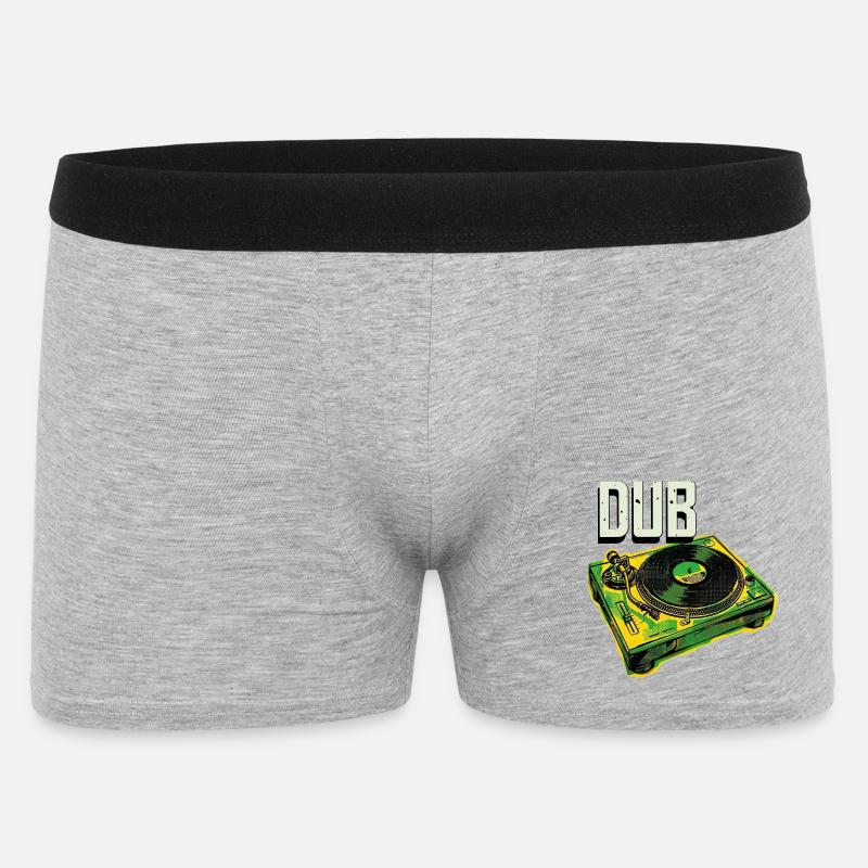 Dub Reggae Turntable - Men's Boxer Shorts - heather grey