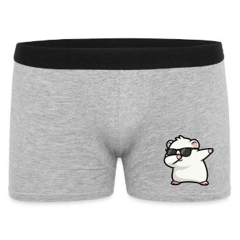 Tamponnement du blanc de cochon d’Inde - Boxer Homme - gris chiné - Devant