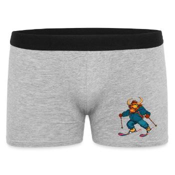 Skier Taurus - Men's Boxer Shorts - heather grey - Front