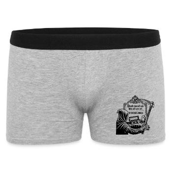 La mort ne demande pas quel âge tu as, Crâne Gothique - Boxer Homme - gris chiné - Devant