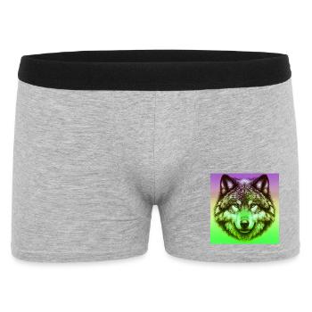 Loup - Boxer Homme - gris chiné - Devant