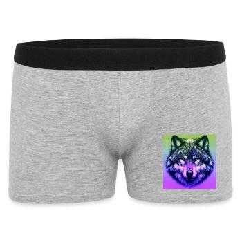 Loup - Boxer Homme - gris chiné - Devant
