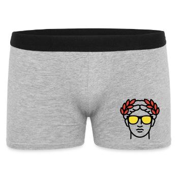 Roman Statue Sunglasses Ancient Art - Men's Boxer Shorts - heather grey - Front