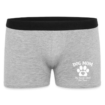 Dog mom and paw heart - Men's Boxer Shorts - heather grey - Front