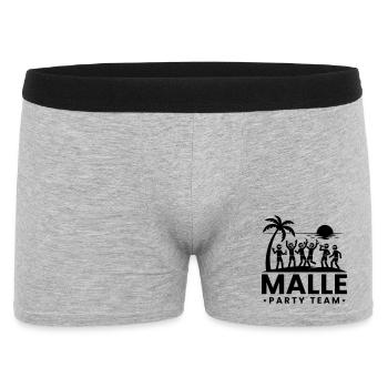 Malle Party Team Holiday - Men's Boxer Shorts - heather grey - Front