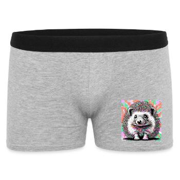 hedgehog - Men's Boxer Shorts - heather grey - Front