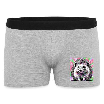 hedgehog - Men's Boxer Shorts - heather grey - Front