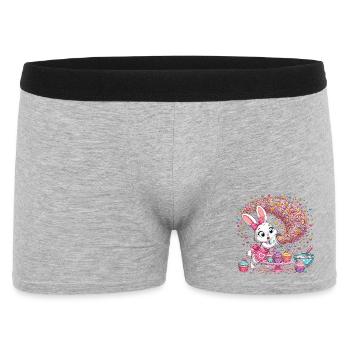 Magie de la cuisson de lapins avec des vermicelles - Boxer Homme - gris chiné - Devant