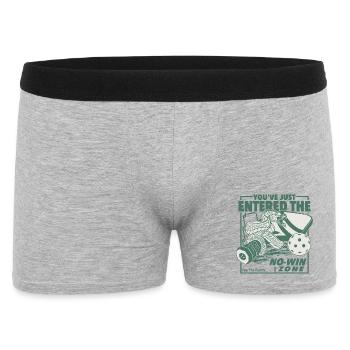 Pickleball - you've just entered the no-win zone.  - Männer Boxer Shorts - Grau meliert - Vorne