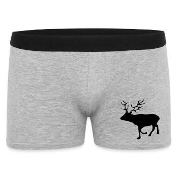 roe deer - Men's Boxer Shorts - heather grey - Front