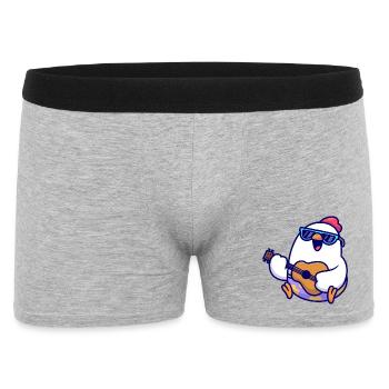 Penguin Guitar Beach Jam - Men's Boxer Shorts - heather grey - Front