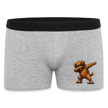 Dabbing Chesapeake Bay Retriever - Men's Boxer Shorts - heather grey - Front