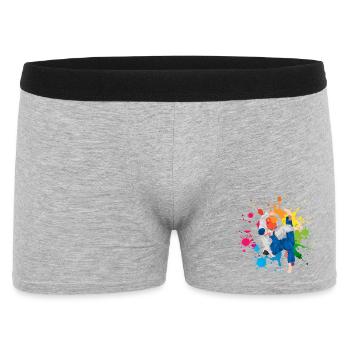 Judo Arts martiaux Aquarelle colorée Aquarelle Aquarelle - Boxer Homme - gris chiné - Devant