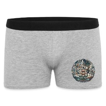 Moon Forest Blossom Trail - Men's Boxer Shorts - heather grey - Front