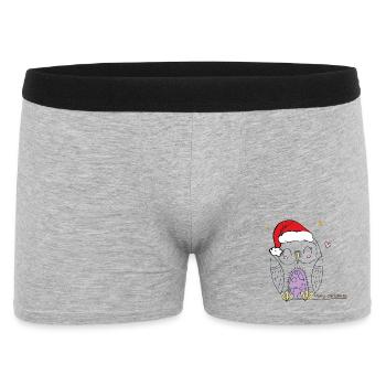 Merry Christmas - Männer Boxer Shorts - Grau meliert - Vorne