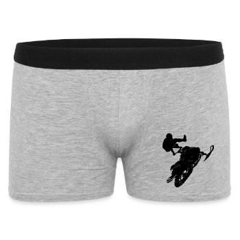 Motoneige pilote Stunts - Boxer Homme - gris chiné - Devant