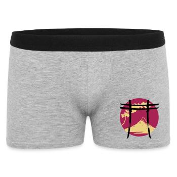Arche japonaise Torii - Boxer Homme - gris chiné - Devant