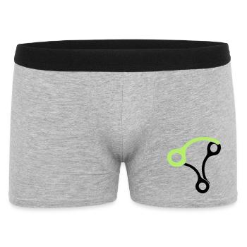 3skydivepins - Männer Boxer Shorts - Grau meliert - Vorne