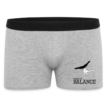 handbalance handstand calisthenics Sport Athlet - Männer Boxer Shorts - Grau meliert - Vorne
