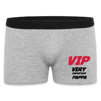 VIP Very Important Pappa - Men's Boxer Shorts - heather grey - Front