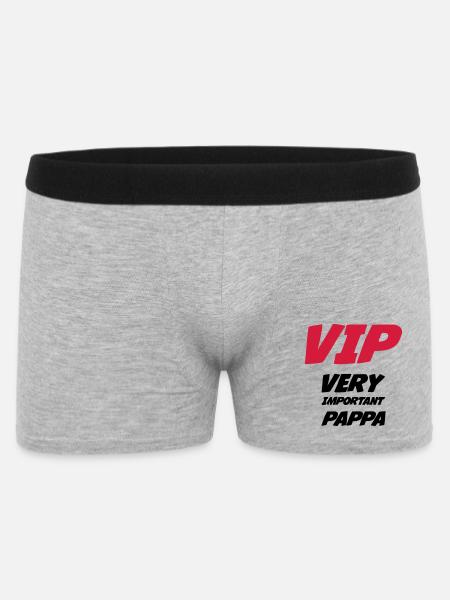 VIP Very Important Pappa - Men's Boxer Shorts - heather grey