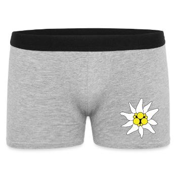 Edelweiss - Männer Boxer Shorts - Grau meliert - Vorne