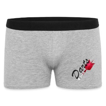 fléchette rouge unique avec typographie de fléchettes - Boxer Homme - gris chiné - Devant