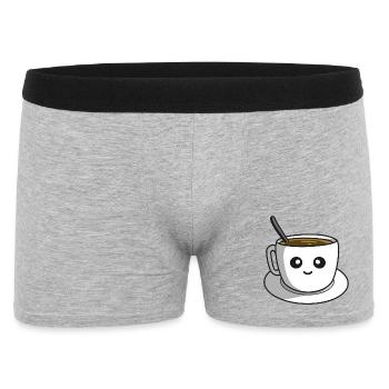 Coffee break - Men's Boxer Shorts - heather grey - Front