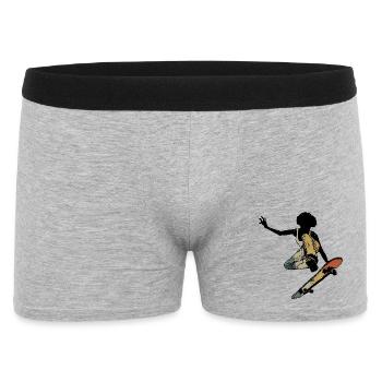 Retro Skater - Men's Boxer Shorts - heather grey - Front