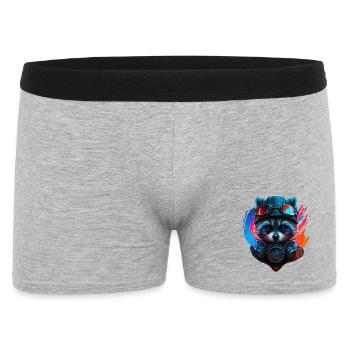 Raton Laveur Futuriste Aérien Neon - Boxer Homme - gris chiné - Devant