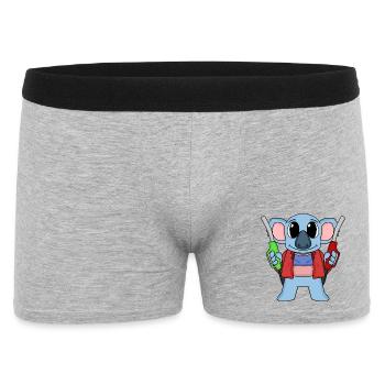 Gas station attendant Koala gas station - Men's Boxer Shorts - heather grey - Front