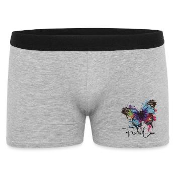 Rainbow Butterfly Splash libre d’aimer - Boxer Homme - gris chiné - Devant
